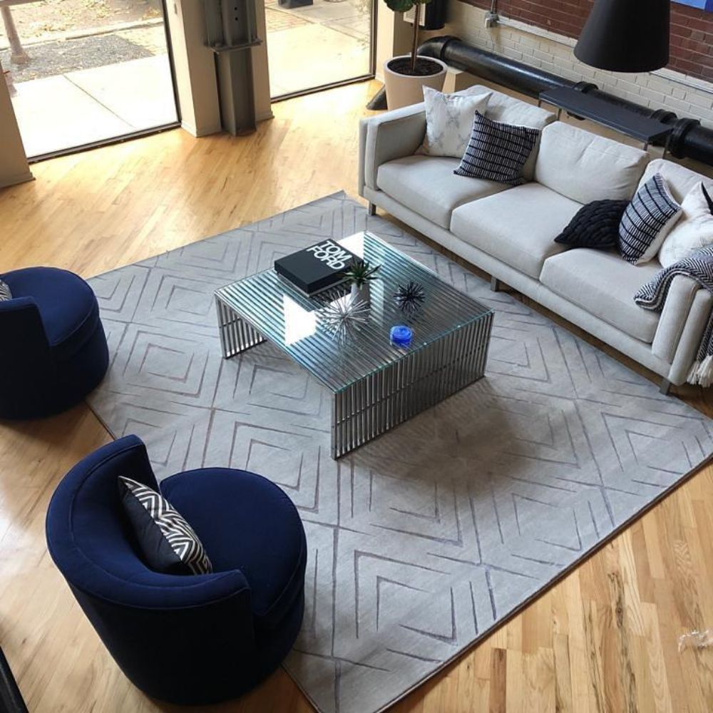 HOW TO PLACE A RUG IN A LIVING ROOM
